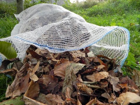 Lístie pozbierajme do rašlových vriec a uskladnime ich na neskoršie použitie